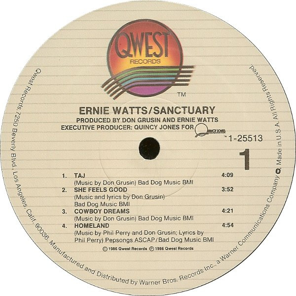 Ernie Watts - Sanctuary | Qwest Records (1-25513) - 2