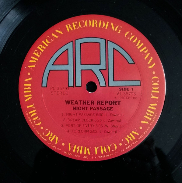 Weather Report - Night Passage | ARC (PC 36793) - 3