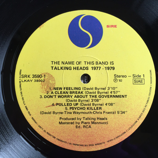 Talking Heads - The Name Of This Band Is Talking Heads | Sire (SRK 3590) - 3