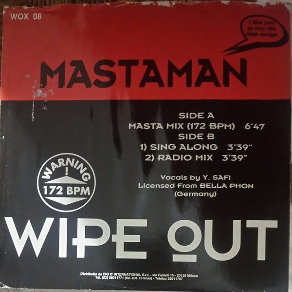 Mastaman - Wipe Out | WOX Records (WOX 08) - 4