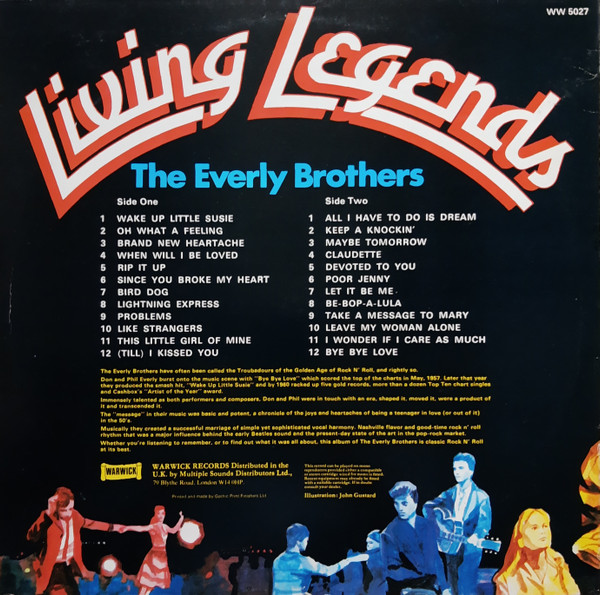Everly Brothers - Living Legends | Warwick Records (WW 5027) - 2 Everly Brothers - Living Legends | Warwick Records (WW 5027) - 2