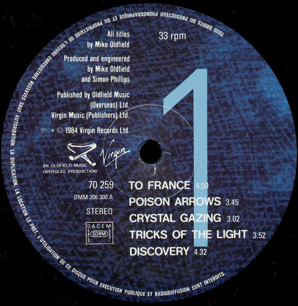 Mike Oldfield - Discovery | Virgin (70259) - 3