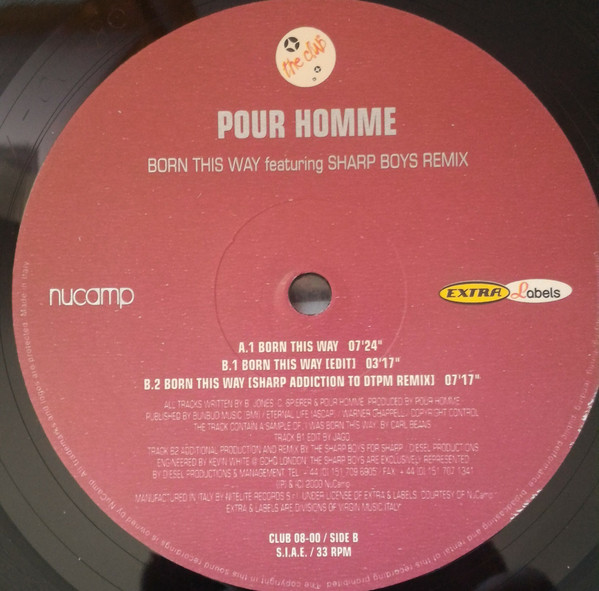 Pour Homme - Born This Way | Nitelite The Club Records (CLUB 08-00)