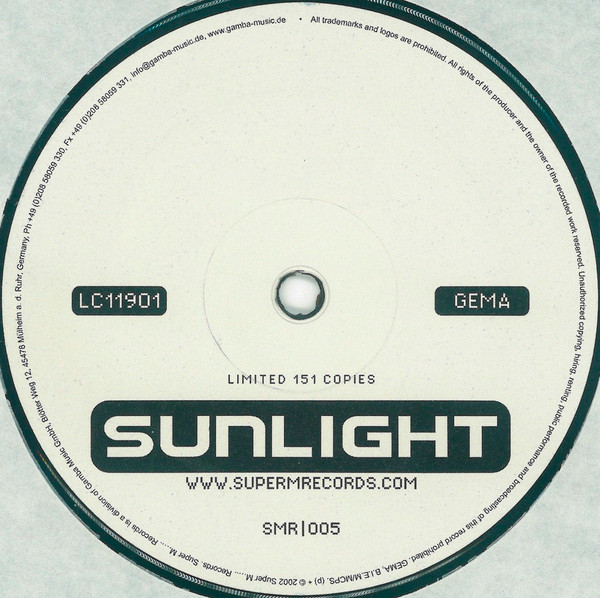 DJ Sammy - Sunlight | Super M Records (SMR 005)