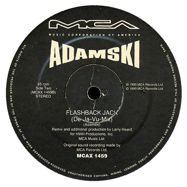 Adamski - Flashback Jack (12" Remix) | MCA Records (MCAX 1459) - 4