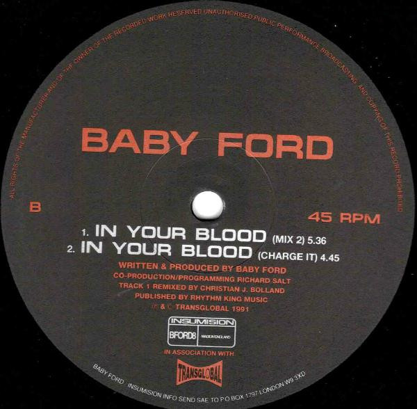 Baby Ford - In Your Blood | Insumision (BFORD8) - 3