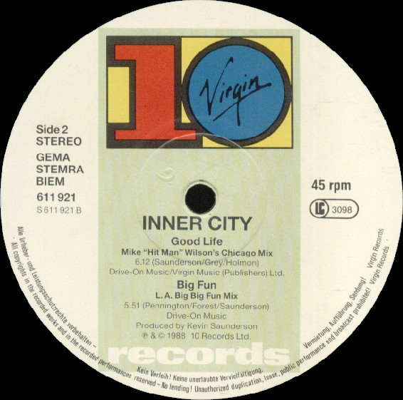 Inner City - Good Life | 10 Records (611 921) - 4