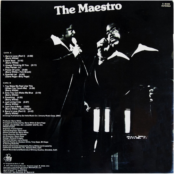 Love Unlimited Orchestra - White Gold | 20th Century Records (S-32.635) - 2