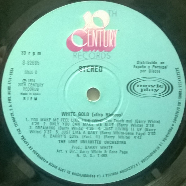 Love Unlimited Orchestra - White Gold | 20th Century Records (S-32.635) - 4