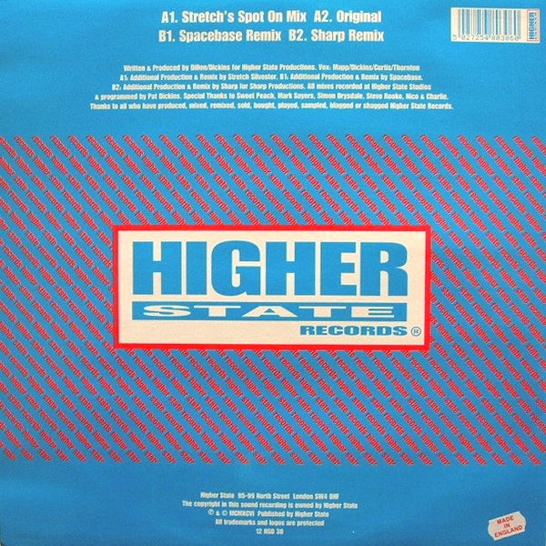 Upstate - I Get High | Higher State Records (12 HSD 30) - 2