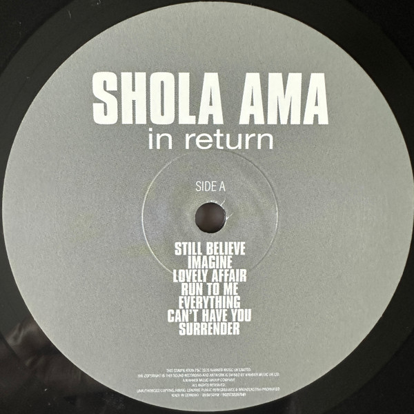Shola Ama - In Return | Warner Music UK Ltd. (5021732257581)