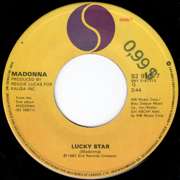 Madonna - Lucky Star | Sire (92 91777)