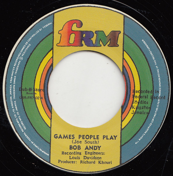 Bob Andy - Games People Play | FRM (DSR-FR7-02)