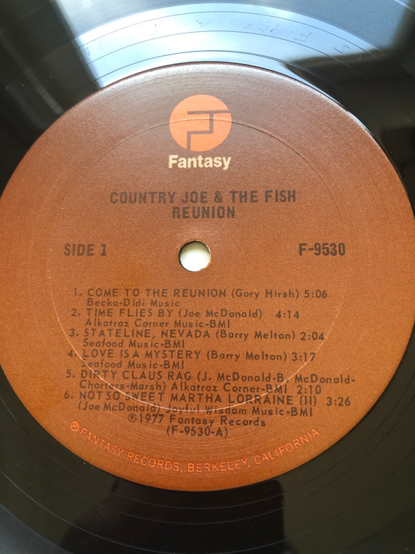 Country Joe And The Fish - Reunion | Fantasy (F-9530)