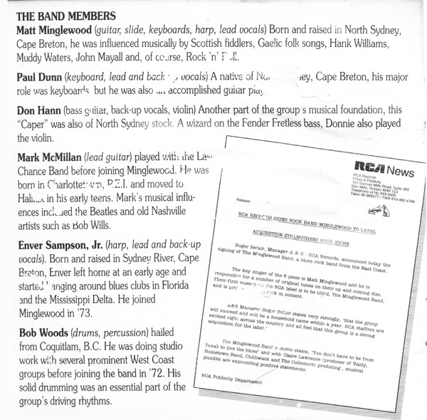 Minglewood Band - The Best Of Minglewood Band (One Caper After Another) | RCA (74321-10708-2) - 4