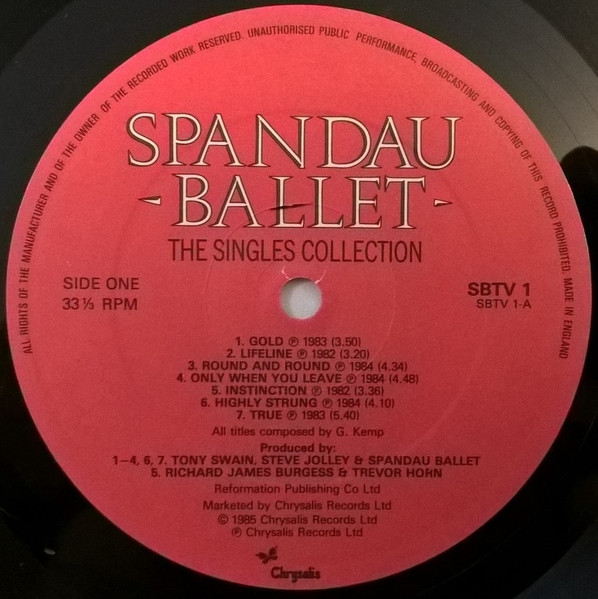 Spandau Ballet - The Singles Collection | Chrysalis (SBTV 1) - 3 Spandau Ballet - The Singles Collection | Chrysalis (SBTV 1) - 3