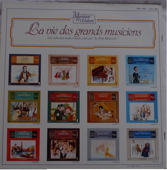 Delphine Seyrig , Francis Huster - Frédéric Chopin, Sa Vie, Ses Œuvres [Vinyl] | Le Petit Ménestrel (ALB - 6007) - 2