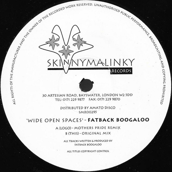 Fatback Boogaloo - Wide Open Spaces | Skinnymalinky Records (SMR00295) - 2 Fatback Boogaloo - Wide Open Spaces | Skinnymalinky Records (SMR00295) - 2