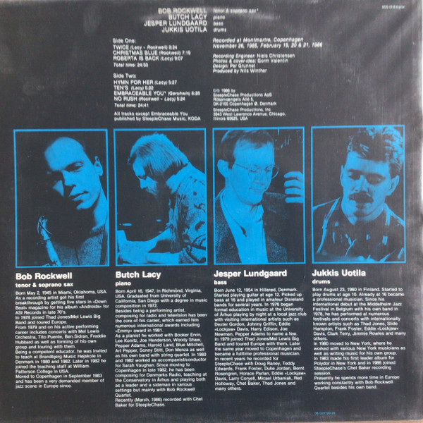 Bob Rockwell Quartet - No Rush | SteepleChase (SCS 1219) - 2