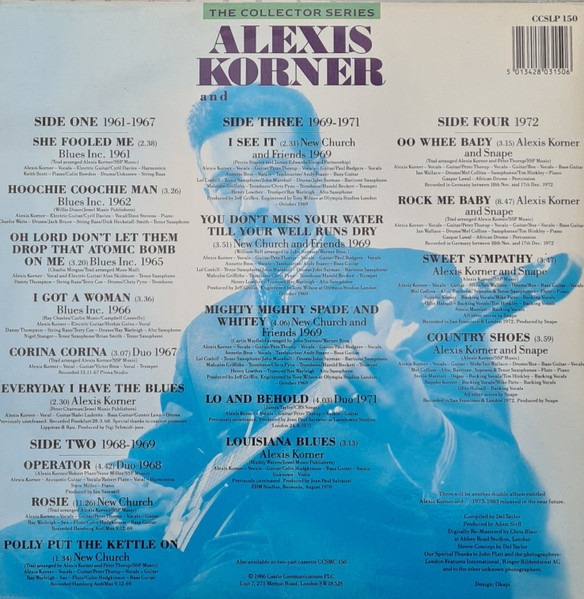 Alexis Korner - Alexis Korner And... 1961 - 1972 | Castle Communications (CCSLP 150) - 4