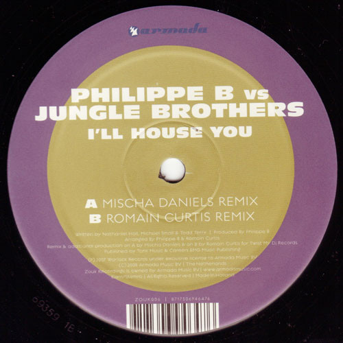 Philippe B. Vs Jungle Brothers - I'll House You | Zouk Recordings (ZOUK006)
