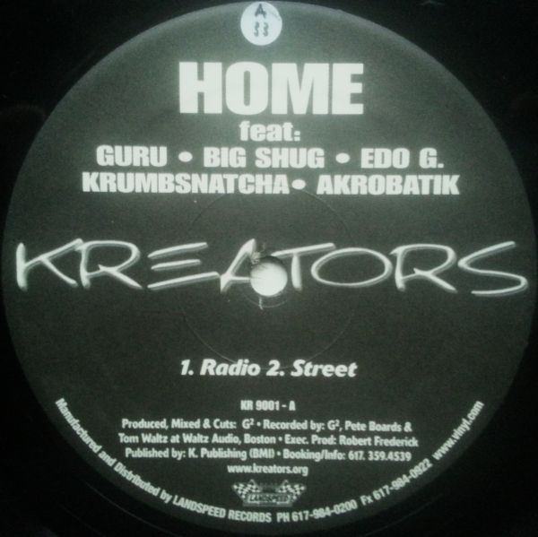 Kreators - Home / Run Wit Us | Not On Label (KR 9001) - 3