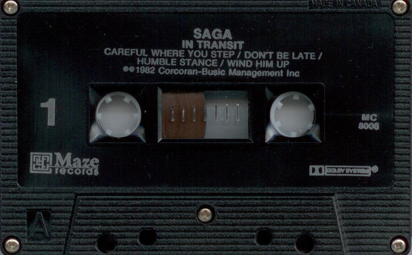 Saga - In Transit [Cassette] | Maze Records (MC-8006) - 3