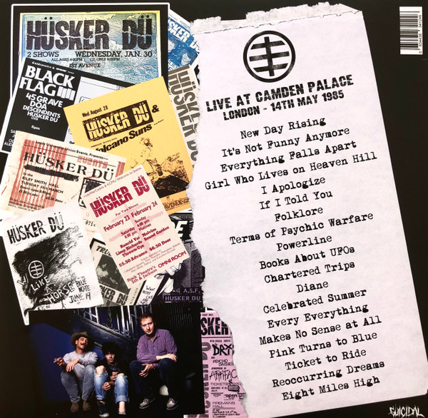 Hüsker Dü - Live At Camden Palace London 14th May 1985 | Suicidal Records (SUX285) - 2