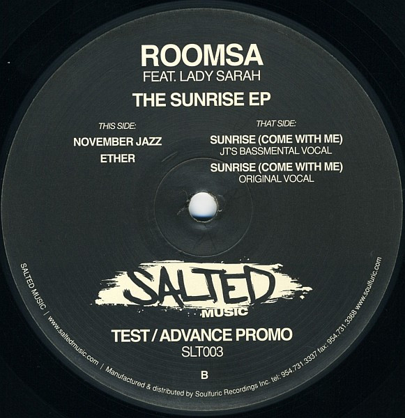 Roomsa - The Sunrise EP | Salted Music (SLT003) - 2 Roomsa - The Sunrise EP | Salted Music (SLT003) - 2