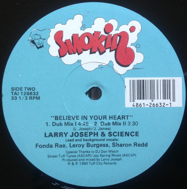 Larry Joseph & Science - Believe In Your Heart | Smokin' (TAI 126632) - 3 Larry Joseph & Science - Believe In Your Heart | Smokin' (TAI 126632) - 3