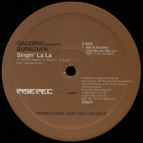 Supacupa - Singin' La La | Rise (RISE 249)