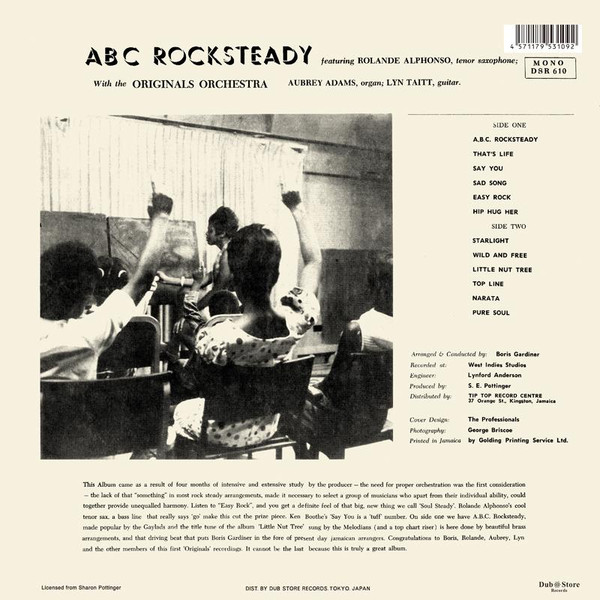 Roland Alphonso With The Originals Orchestra - ABC Rocksteady | Dub Store Records (DSR LP 610) - 2