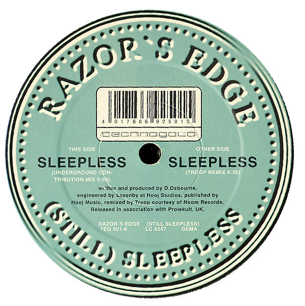Razor's Edge - (Still) Sleepless | Technogold (TEG 001-6)