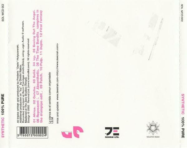 Synthetic - 100% Pure | Solstice Music Europe (SOL WCD 002) - 2 Synthetic - 100% Pure | Solstice Music Europe (SOL WCD 002) - 2