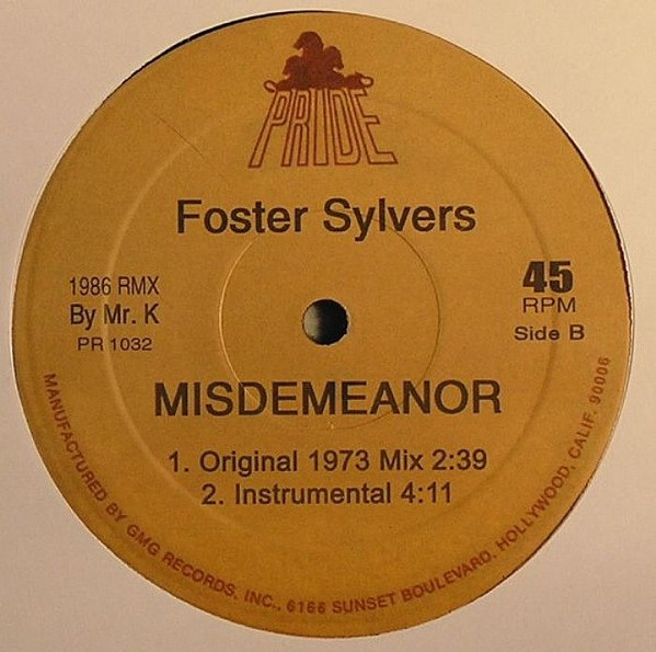 Foster Sylvers - Misdemeanor | PRIDE (PR 1032) - 2