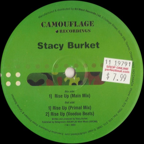 Stacy Burket - Rise Up | Camouflage Recordings (CM 037)
