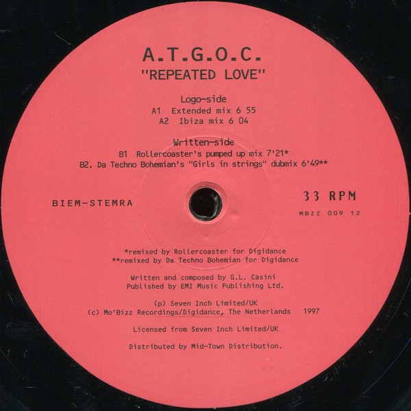 A.T.G.O.C. - Repeated Love | Mo'Bizz Recordings (MBZZ 009-12) - 4