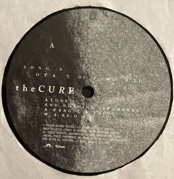 The Cure - Songs Of A Lost World | Polydor (6803377) - 3