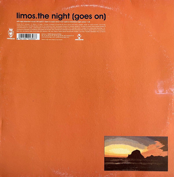 Limos - The Night (Goes On) | Vendetta Records (VENMX 274 M) - 2 Limos - The Night (Goes On) | Vendetta Records (VENMX 274 M) - 2