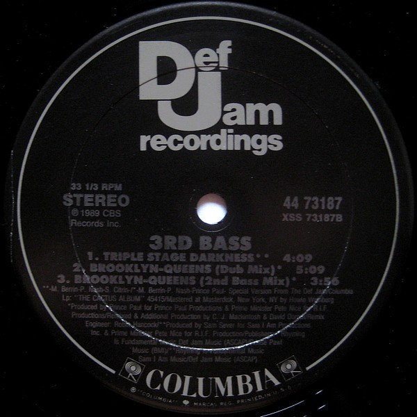 3rd Bass - Brooklyn-Queens | Def Jam Recordings (44-73187) - 4 3rd Bass - Brooklyn-Queens | Def Jam Recordings (44-73187) - 4