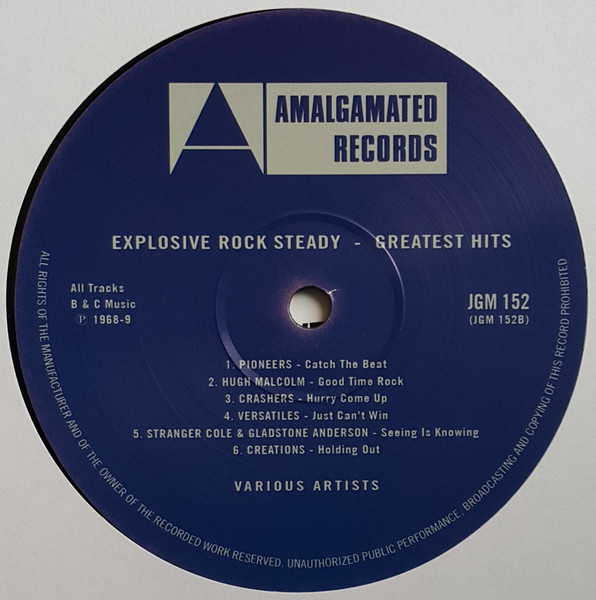 Various - Explosive Rock Steady - Greatest Hits | Amalgamated Records (JGM 152) - 4 Various - Explosive Rock Steady - Greatest Hits | Amalgamated Records (JGM 152) - 4