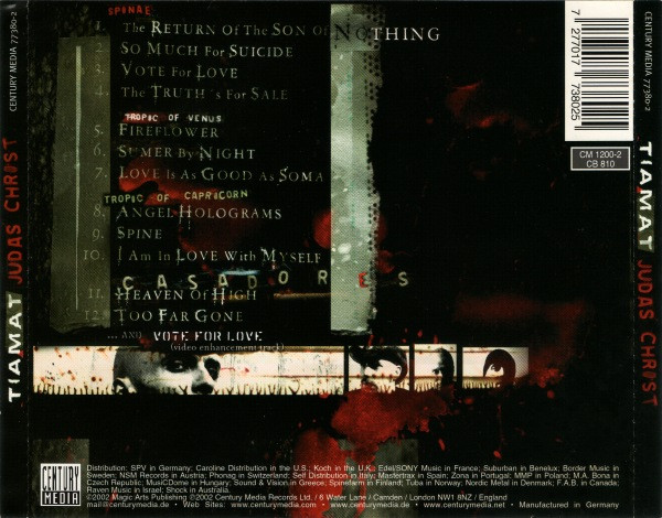 Tiamat - Judas Christ CD | Century Media (77380-2) - 2