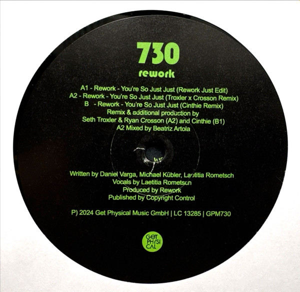 Rework - You're So Just Just | Get Physical Music (GPM730) - 4