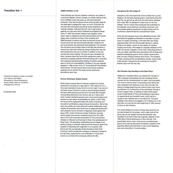 Various - Transition Vol. 1 | Knekelhuis (KH027) - 2