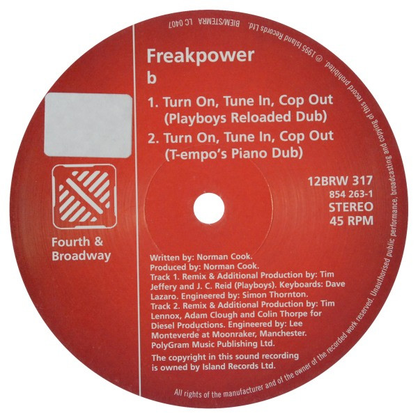 Freak Power - Turn On, Tune In, Cop Out | 4th & Broadway (12 BRW 317) - 4 Freak Power - Turn On, Tune In, Cop Out | 4th & Broadway (12 BRW 317) - 4
