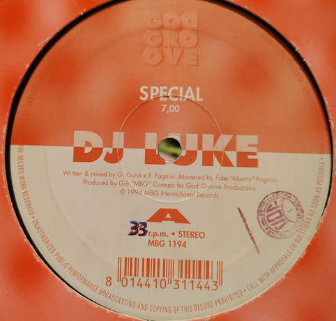 DJ Luke - Special | God Groove (MBG 1194)