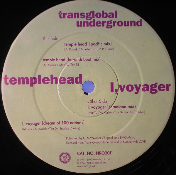 Transglobal Underground - Temple Head | Nation Records (NRO20T) - 3 Transglobal Underground - Temple Head | Nation Records (NRO20T) - 3