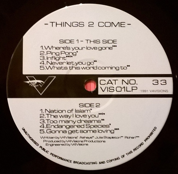Various - Things 2 Come | V4 Visions (VIS01LP) - 2