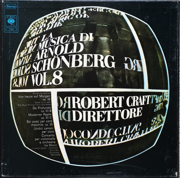 Arnold Schoenberg - La Musica Di Arnold Schonberg Vol. 8 | CBS (77223) - main