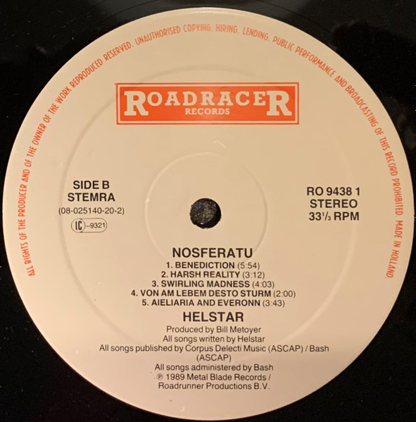 Helstar - Nosferatu | Roadracer Records (RO 9438 1) - 4